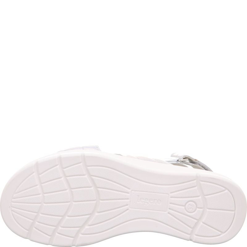 Legero SUNWALKER Damen Plateau-Sandale - Material: Leder in Metallic
