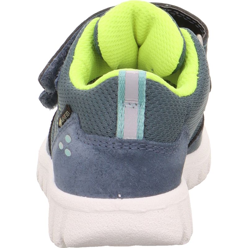 Superfit SPORT7 MINI Jungen Sneaker low - Material: Leder/Sonstiges Material/Textil in Blau