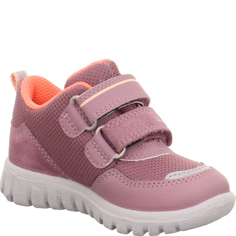 Superfit SPORT7 MINI Mädchen Sneaker low - Material: Leder/Sonstiges Material/Textil in Lila