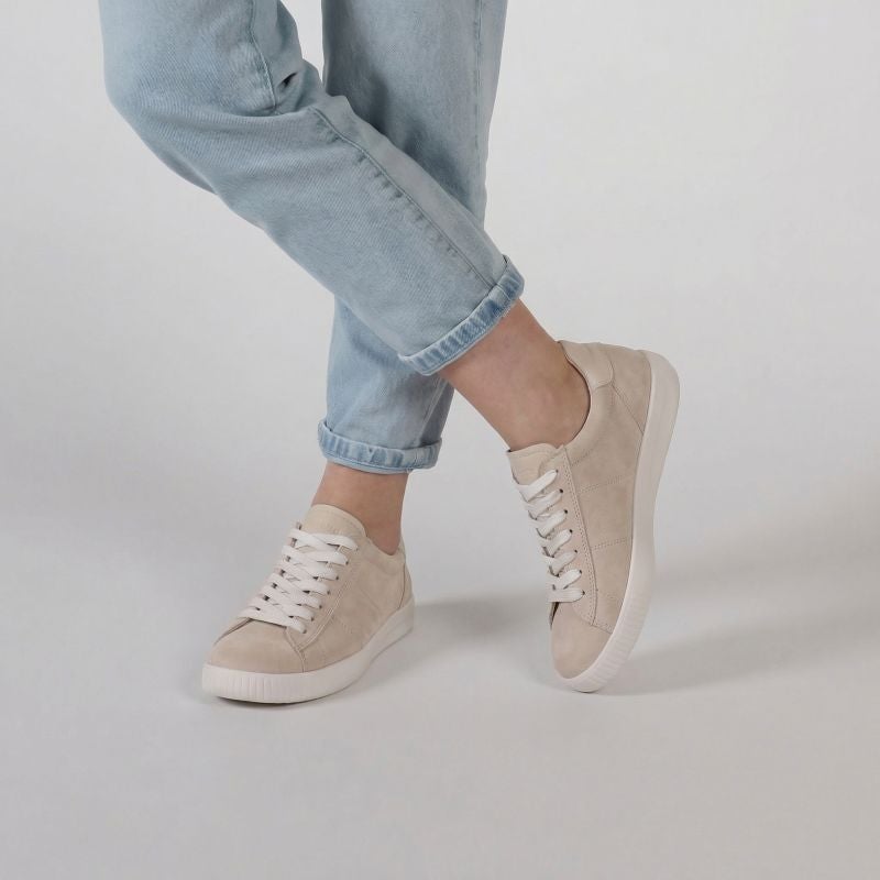 Legero SILENCE Woman Sneakers low - Material: Leather in Beige