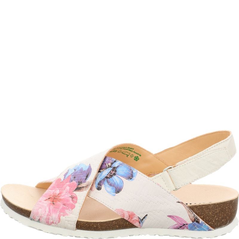 Think JULIA DAMEN Woman Strap sandal - Material: Leather in Multi Colour