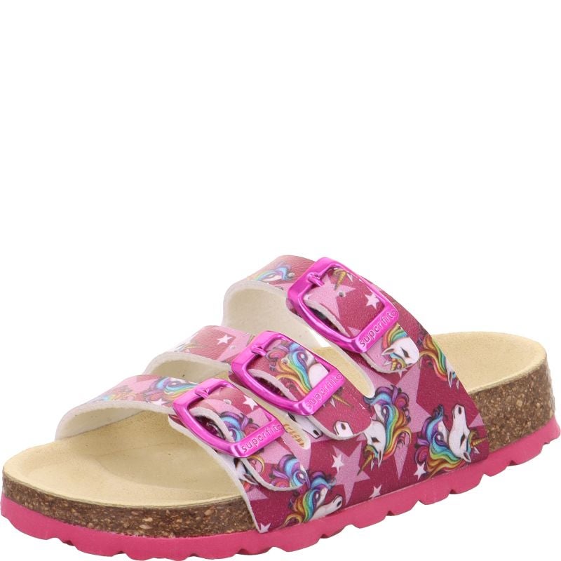 Superfit FUSSBETTPANTOFFEL Girls Slipper - Material: Sonstiges Material in Pink