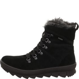 Legero NOVARA Damen Schnürboots - Material: Leder in Schwarz