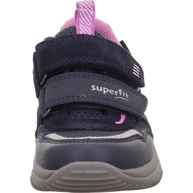 Superfit STORM Girls Sneakers low - Material: Leder/Sonstiges Material/Texti in Blue