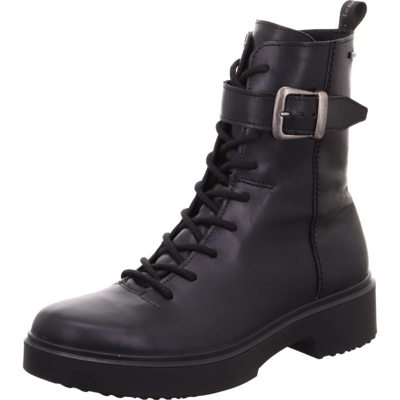 Legero ANGEL Damen Schnürboots - Material: Leder in Schwarz