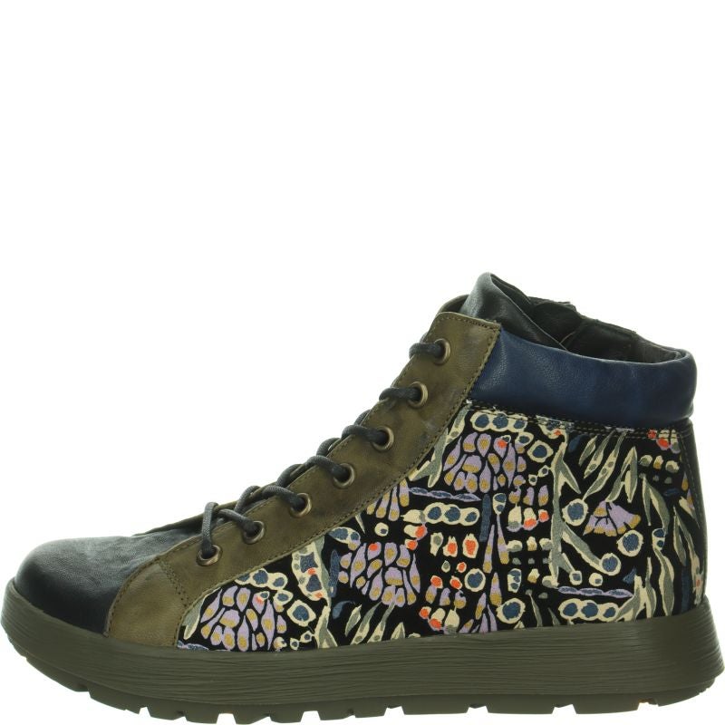 Think! COMODA Damen Ankle Boots - Material: Leder in Schwarz