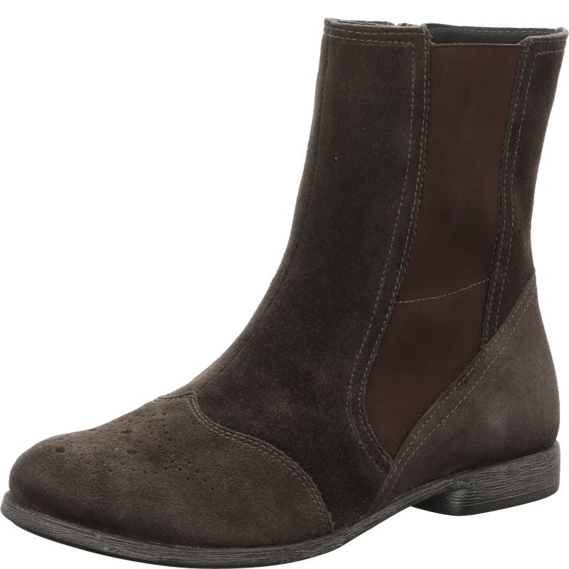 Think AGRAT Woman Ankle boot - Material: Leather in Grey