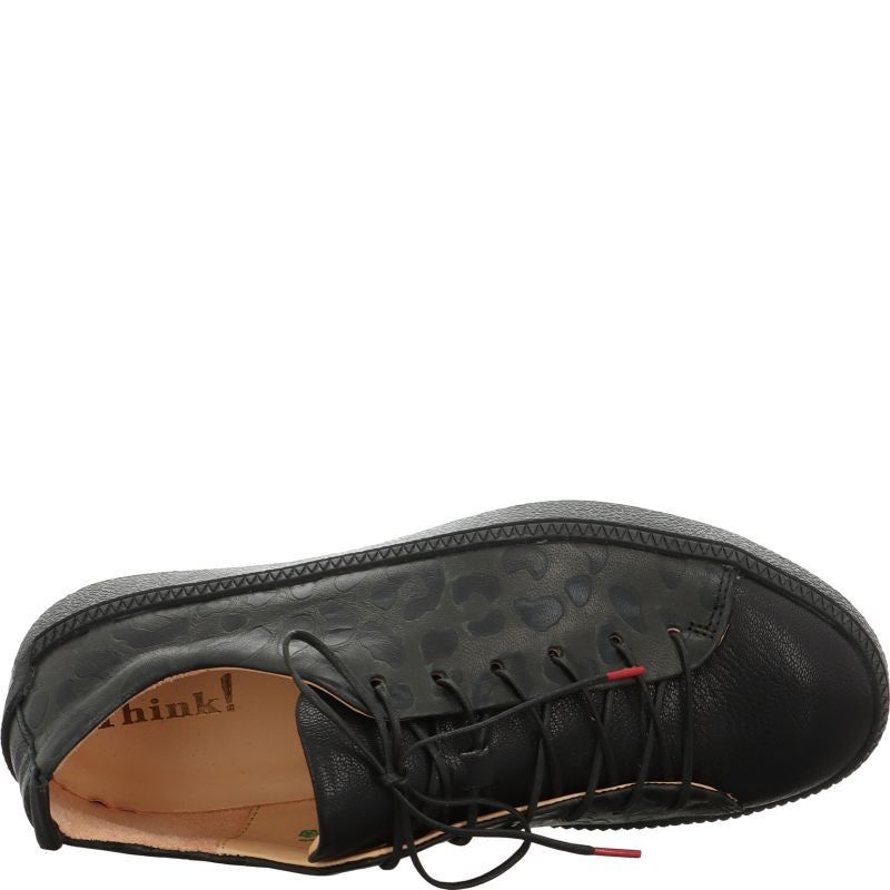 Think! TURNA DAMEN Damen Sneaker low - Material: Leder in Schwarz