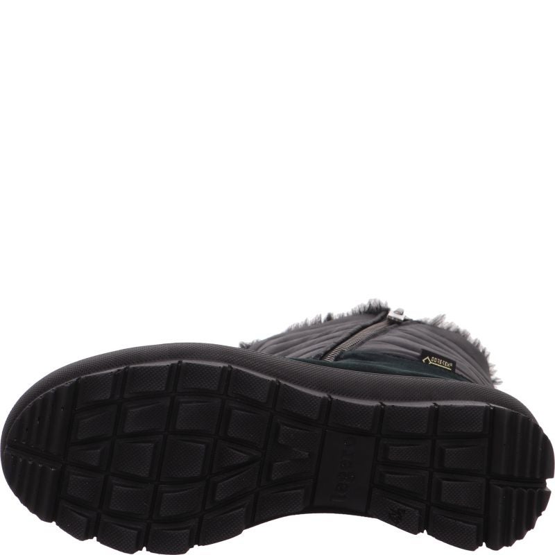 Legero NOVARA Damen Stiefelette - Material: Leder/Textil in Schwarz