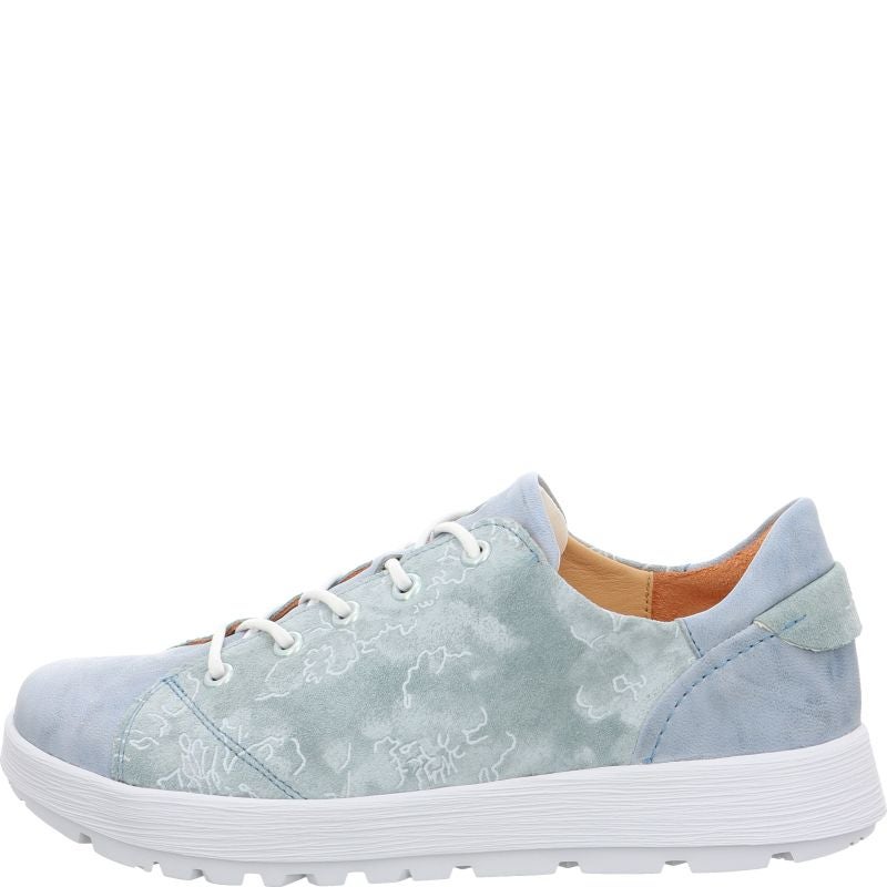 Think COMODA Lace up shoe - Material: Leather in Blue