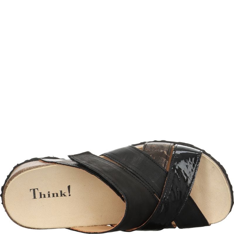 Think MIZZI DAMEN Mules - Material: Leather in Black