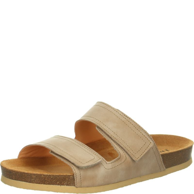 Think WOLFI Men Mules - Material: Leather in Beige