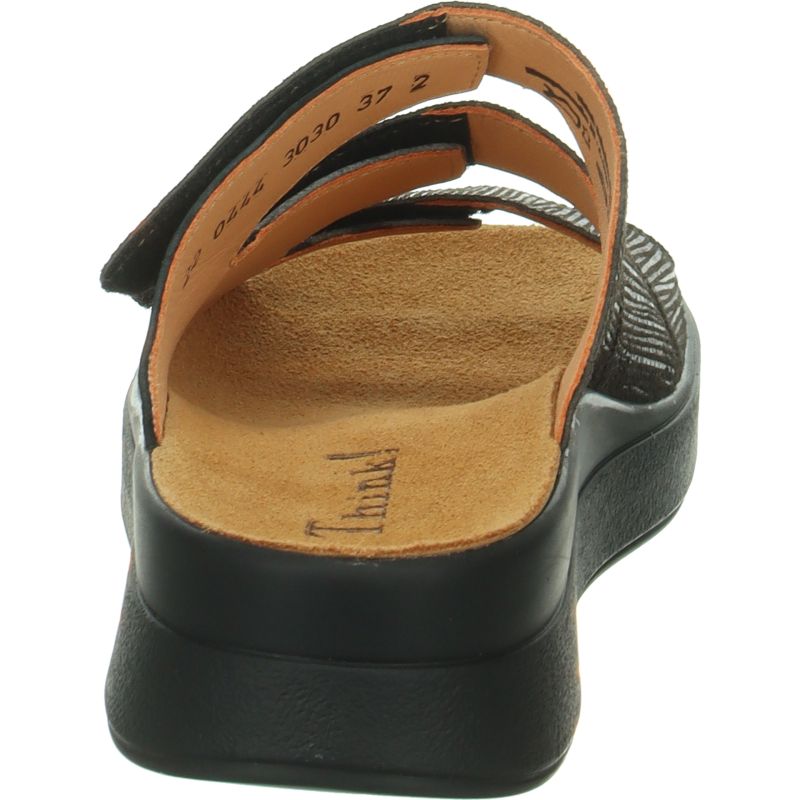 Think! MEGGIE Damen Pantolette - Material: Leder in Mehrfarbig