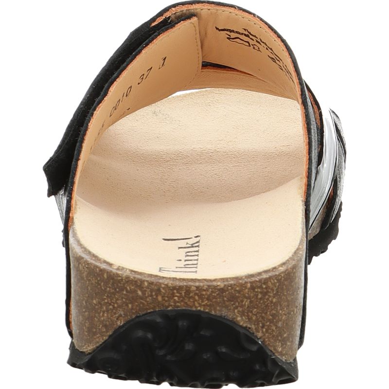 Think MIZZI DAMEN Mules - Material: Leather in Black