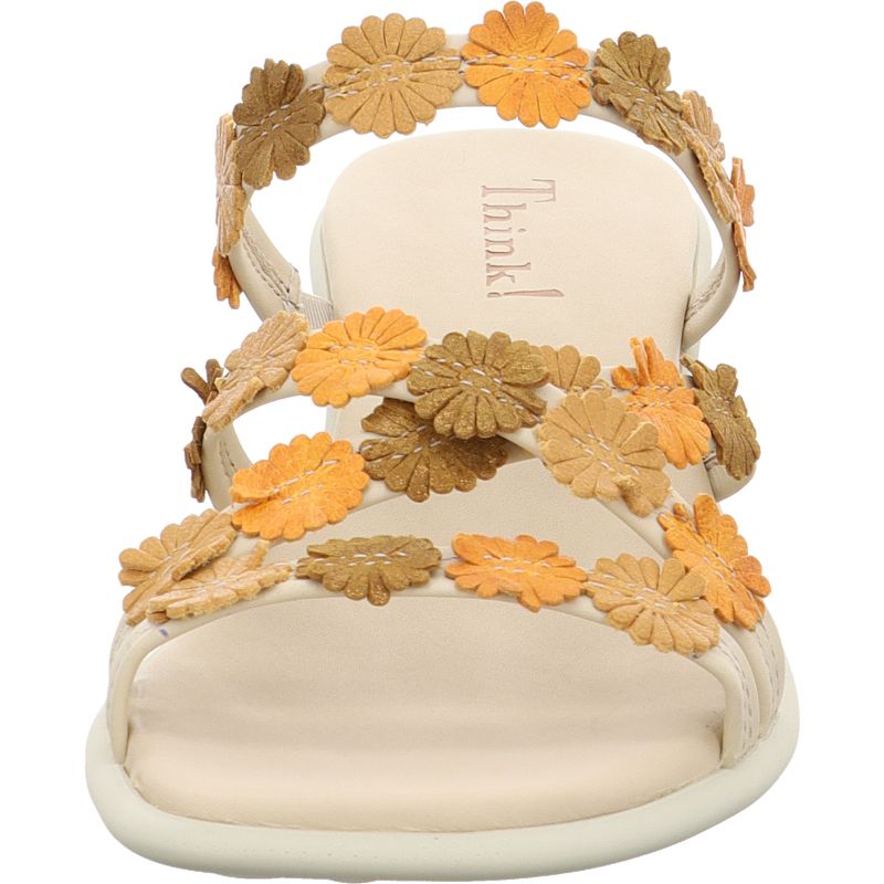 Think! VIVI Damen Pantolette - Material: Leder in Grau