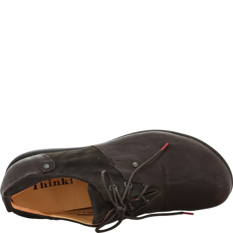 Think KONG HERREN Men Lace up shoe - Material: Leather in Brown