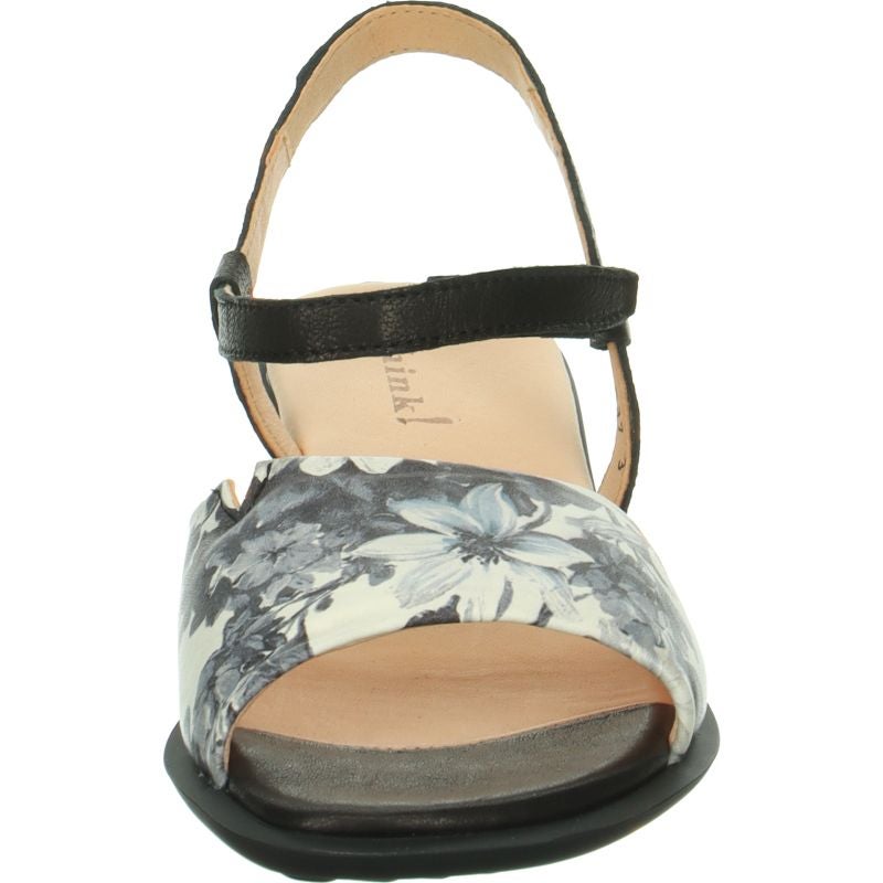 Think ZAZA Woman Sandal - Material: Leather in Multi Colour