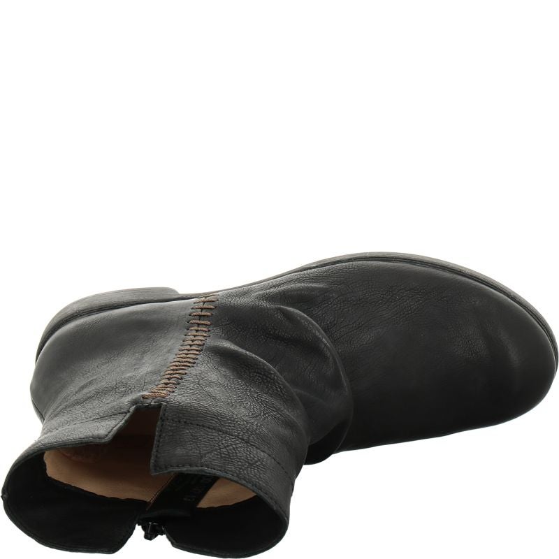 Think AGRAT Woman Ankle boot - Material: Leather in Black