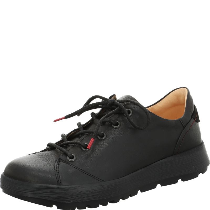 Think COMODA Woman Lace up shoe - Material: Leather in Black