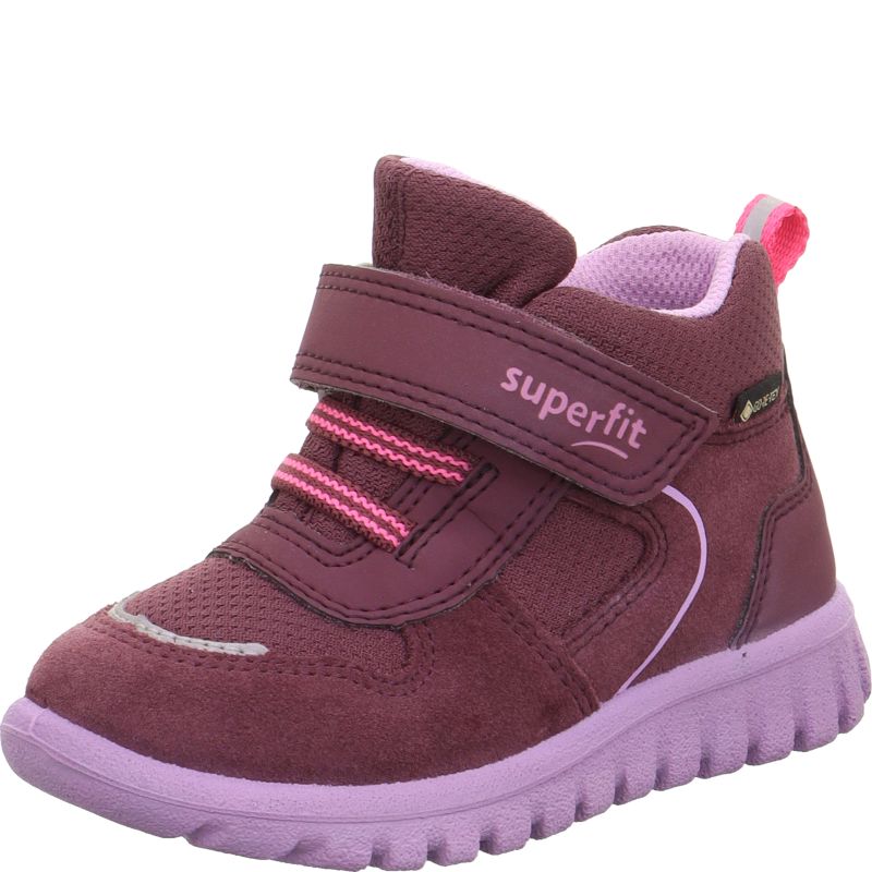 Superfit SPORT7 MINI Sneakers high - Material: Leder/Sonstiges Material/Texti in Red