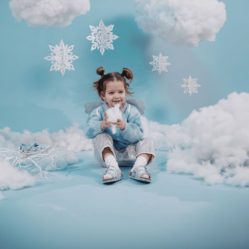Superfit FUSSBETTPANTOFFEL Girls Slipper - Material: Sonstiges Material in Blue