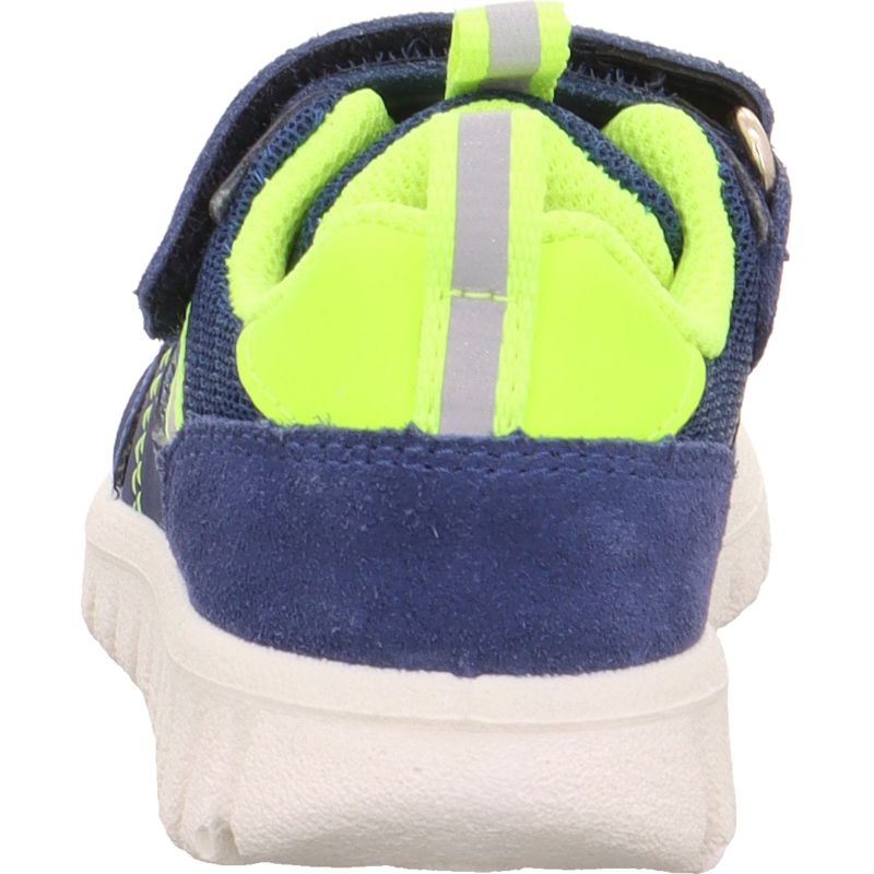 Superfit SPORT7 MINI Unisex, Jungen Sneaker low - Material: Leder/Sonstiges Material/Textil in Blau