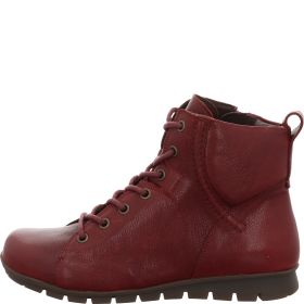 Think MENSCHA Lace-up boot - Material: Leather in Red