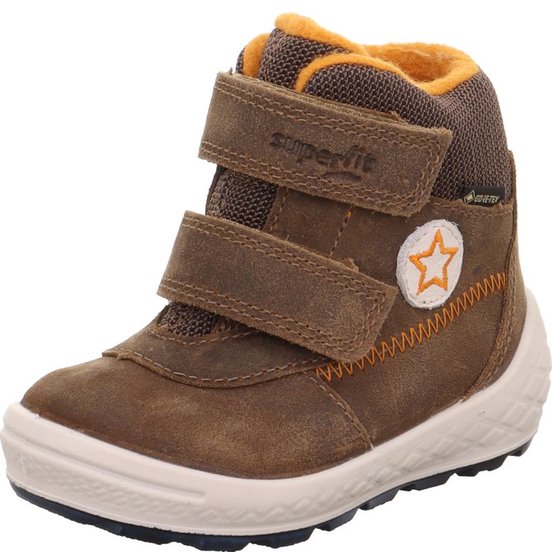 Superfit GROOVY 2.0 Boys - Material: Leather/Textil in Brown