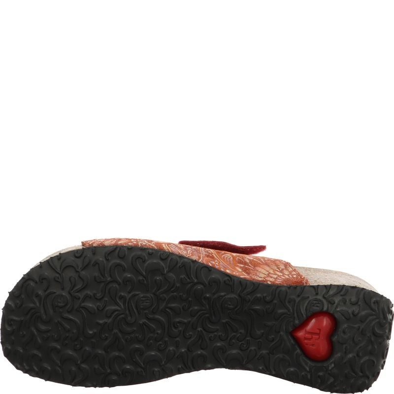 Think! MIZZI Damen Pantolette - Material: Leder in Mehrfarbig