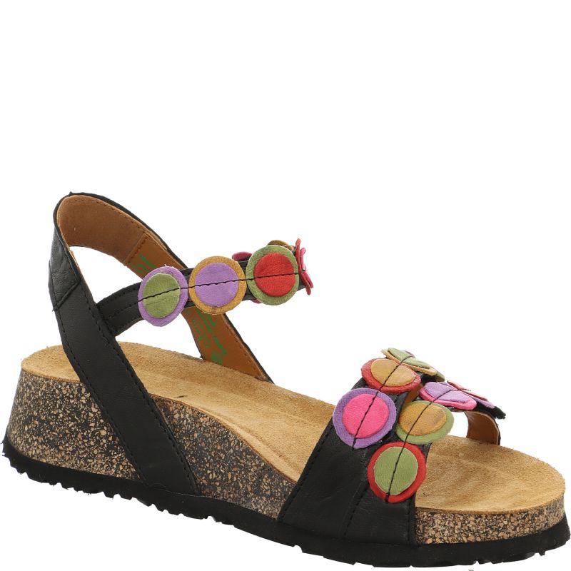 Think KOAK DAMEN Woman Strap sandal - Material: Leather in Black
