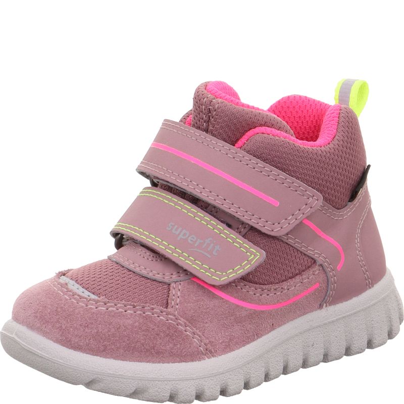 Superfit SPORT7 MINI Mädchen Sneaker high - Material: Leder/Sonstiges Material/Textil in Lila