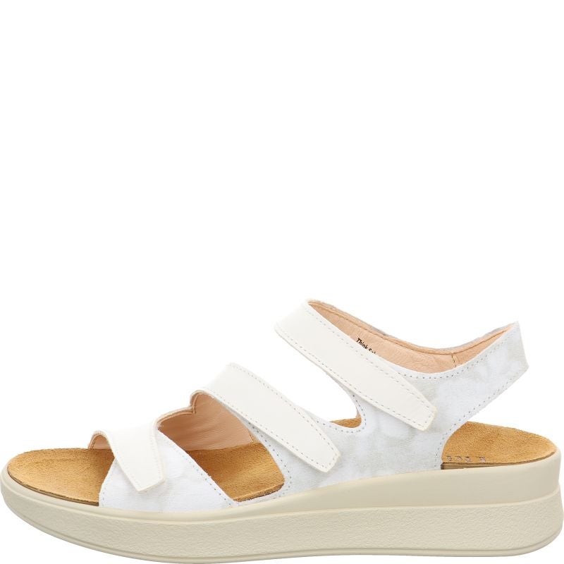 Think MEGGIE Woman Strap sandal - Material: Leather in White