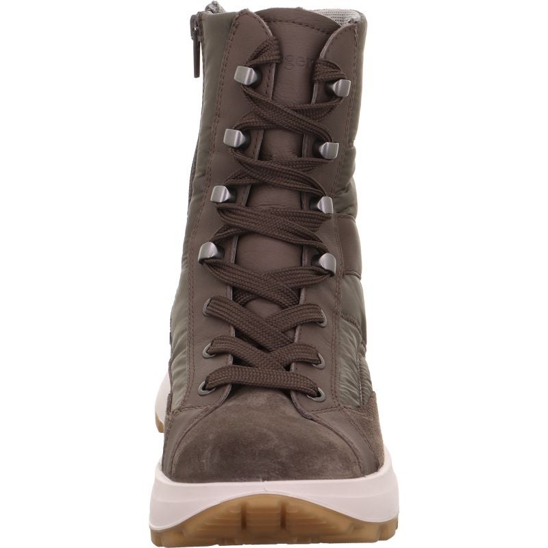 legero T4 RUN Damen Schnürboots - Material: Leder/Textil in Grau