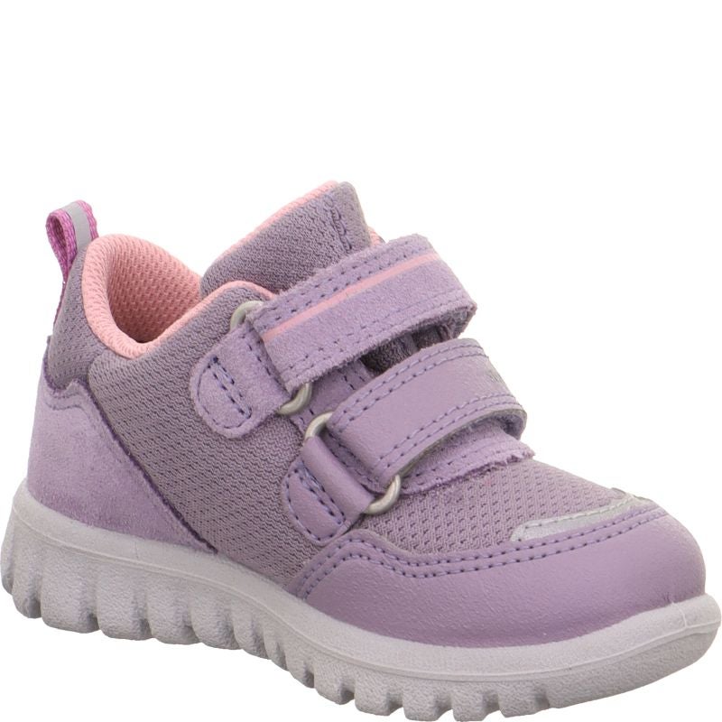 Superfit SPORT7 MINI Sneaker low - Material: Leder/Sonstiges Material/Textil in Lila