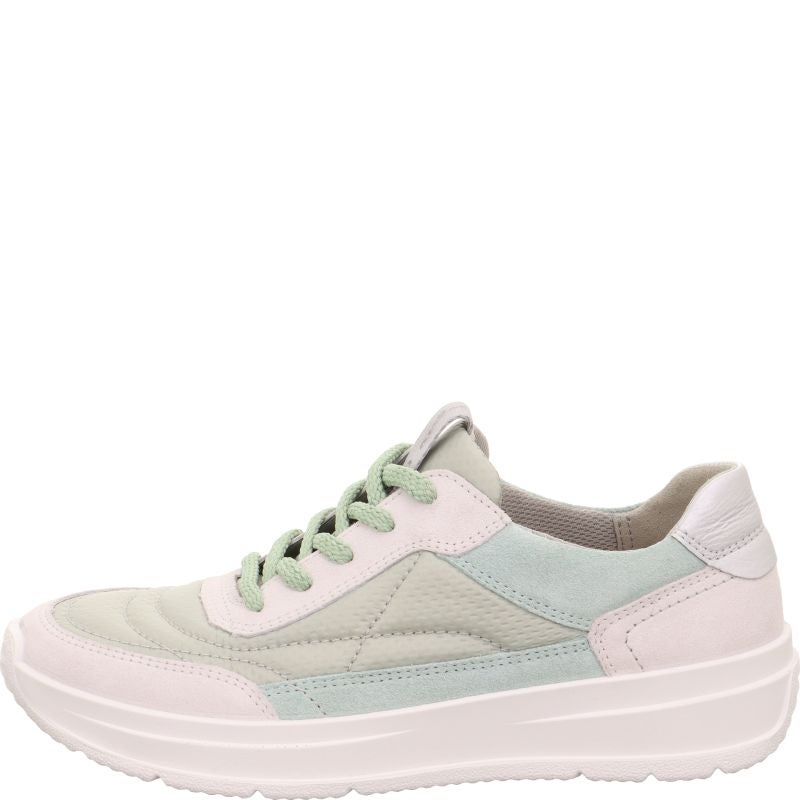 legero SPRINTER Damen Sneaker low - Material: Leder/Textil in Grün