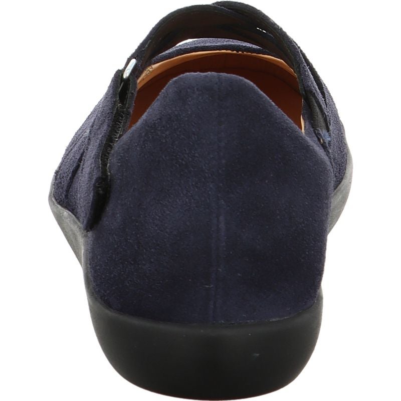Think NATURE Ballerina - Material: Leather in Blue