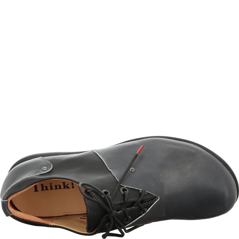 Think KONG HERREN Men Lace up shoe - Material: Leather in Grey