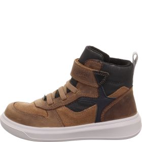 Superfit COSMO Boys Sneakers high - Material: Leather/Textil in Brown
