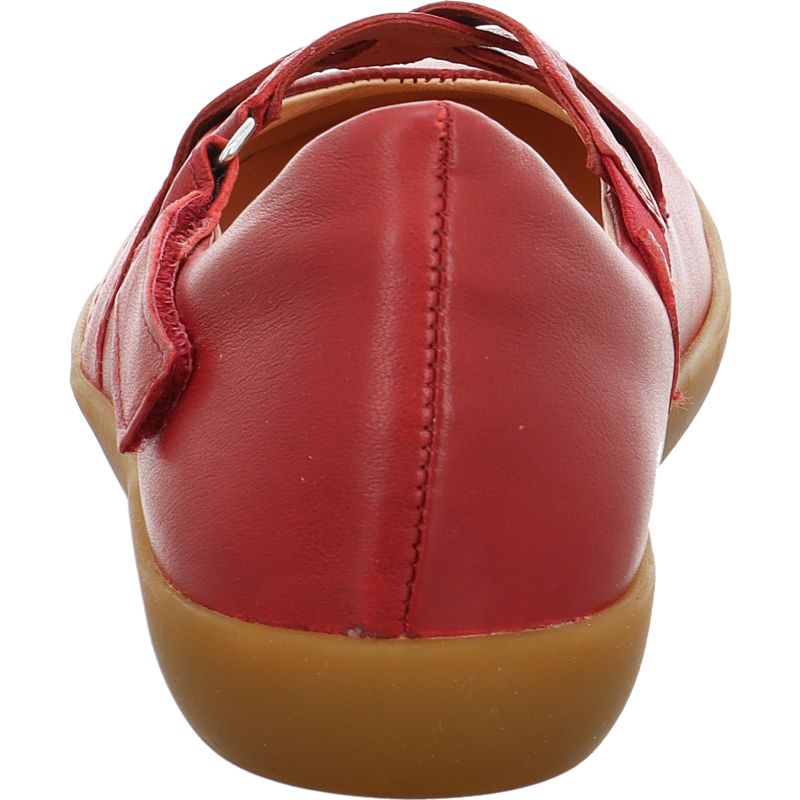 Think NATURE Woman Ballerina - Material: Leather in Red