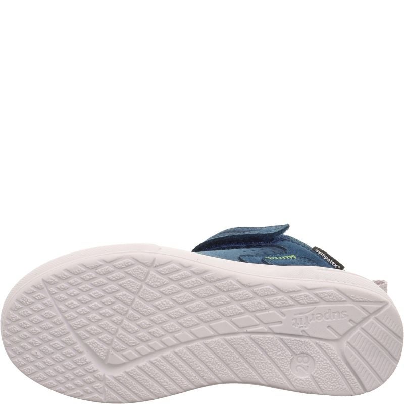 Superfit MAVERICK Jungen Sneaker high - Material: Leder/Sonstiges Material/Textil in Blau