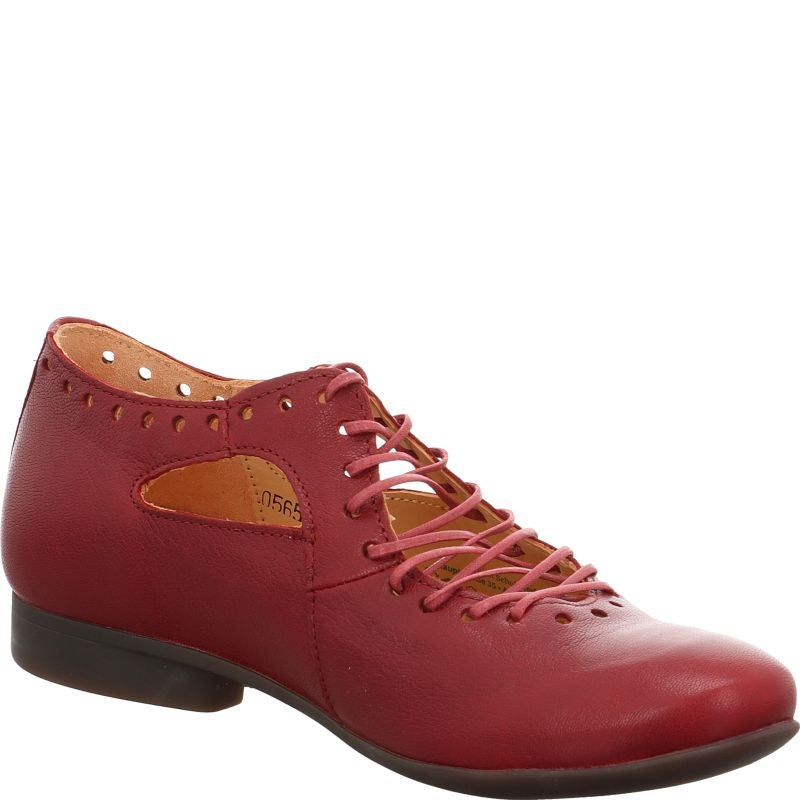 Think GUAD2 Lace up shoe - Material: Leather in Red