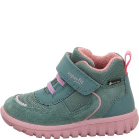 Superfit SPORT7 MINI Unisex | Mädchen Sneaker high - Material: Leder/Sonstiges Material/Textil in Grün