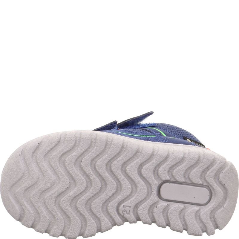Superfit SPORT7 MINI Unisex | Jungen Sneaker high - Material: Leder/Sonstiges Material/Textil in Blau