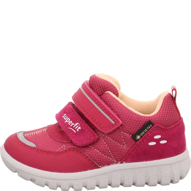 Superfit SPORT7 MINI Mädchen Sneaker low - Material: Leder/Sonstiges Material/Textil in Rot