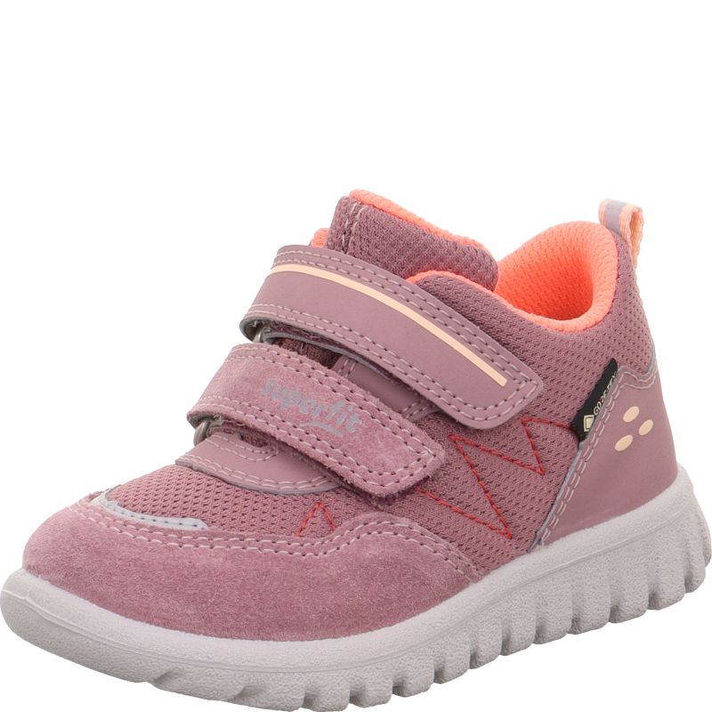 Superfit SPORT7 MINI Unisex | Girls Sneakers low - Material: Leder/Sonstiges Material/Texti in Purple