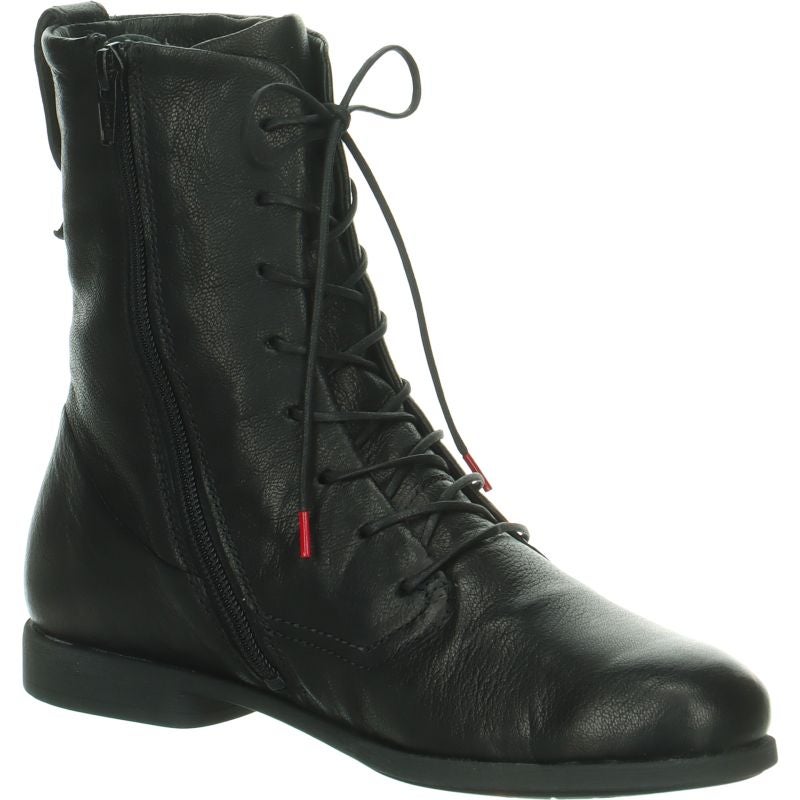 Think! AGRAT Damen Stiefelette - Material: Leder in Schwarz