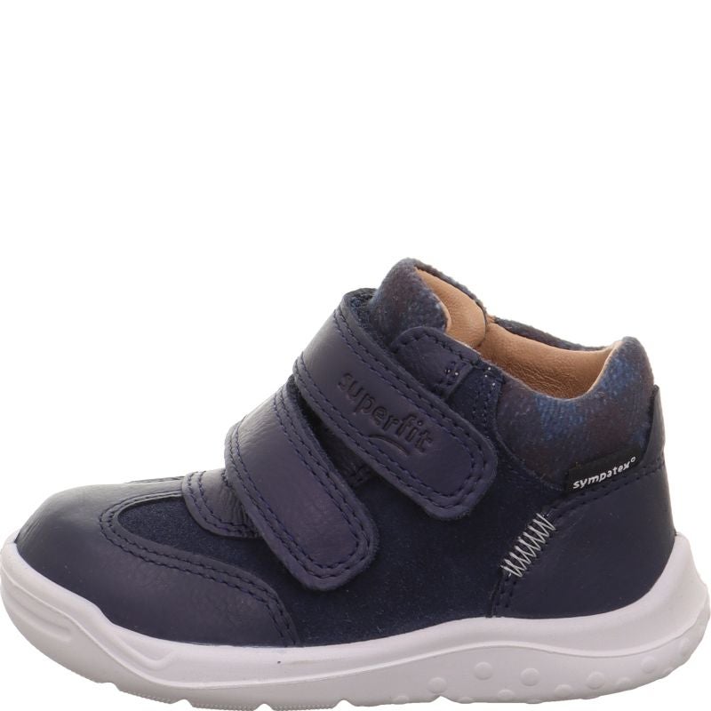 Superfit WHALEY Sneakers high - Material: Leather/Textil in Blue