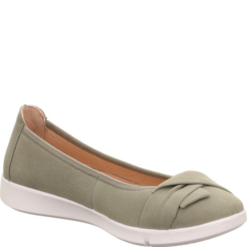 Legero LUCCA Damen Ballerina - Material: Leder in Olive