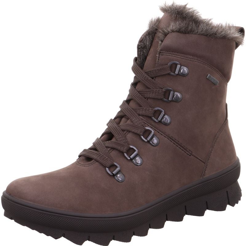 Legero NOVARA Damen Schnürboots - Material: Leder in Grau