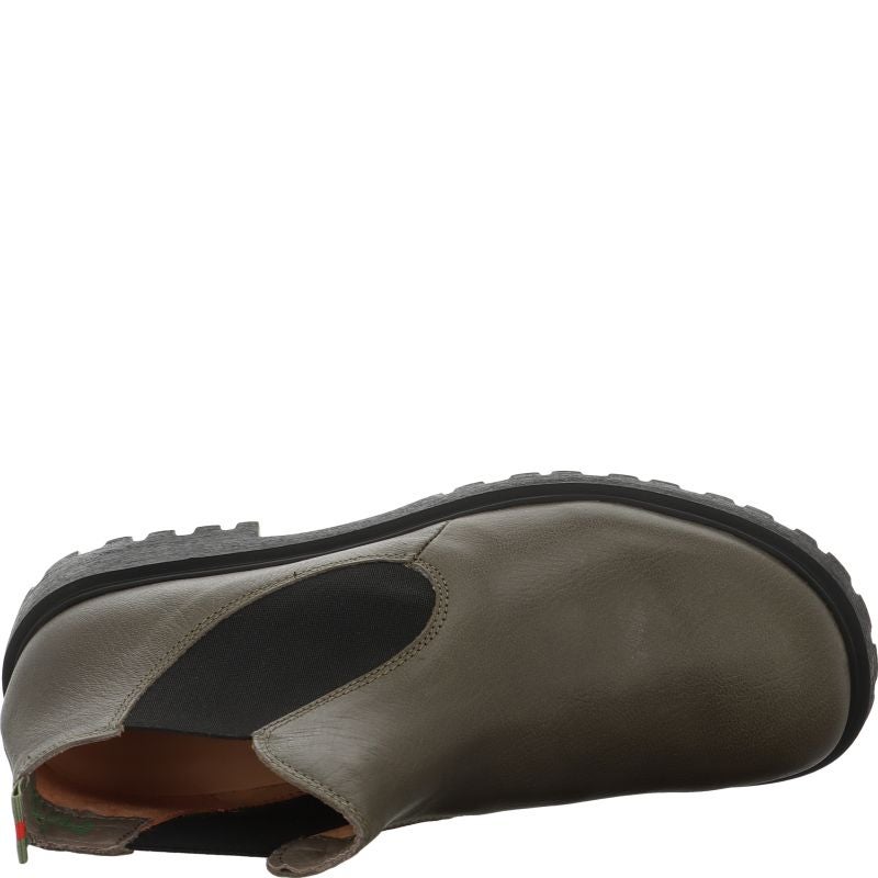 Think! TRENTO Damen Chelsea Boots - Material: Leder in Oliv